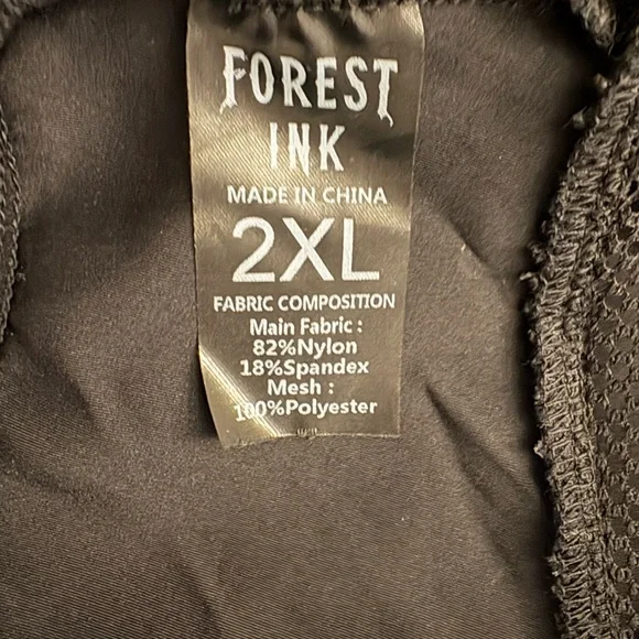 High-Waist Black Mesh Panel Bikini Bottoms - Picture 6 of 6